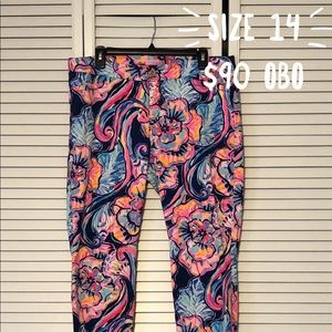 Lilly Pulitzer ankle pants size 14